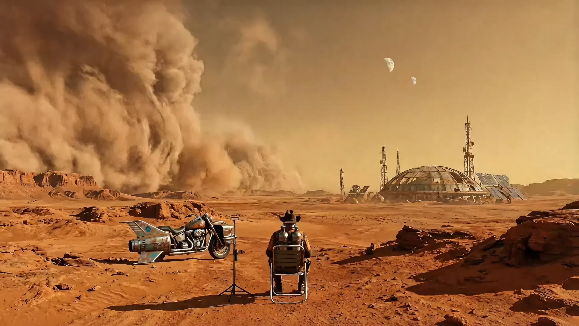 Original image for "Mars Space Boy" - I generated a music MV with Seedance 2 It's entirely AI-made, music included